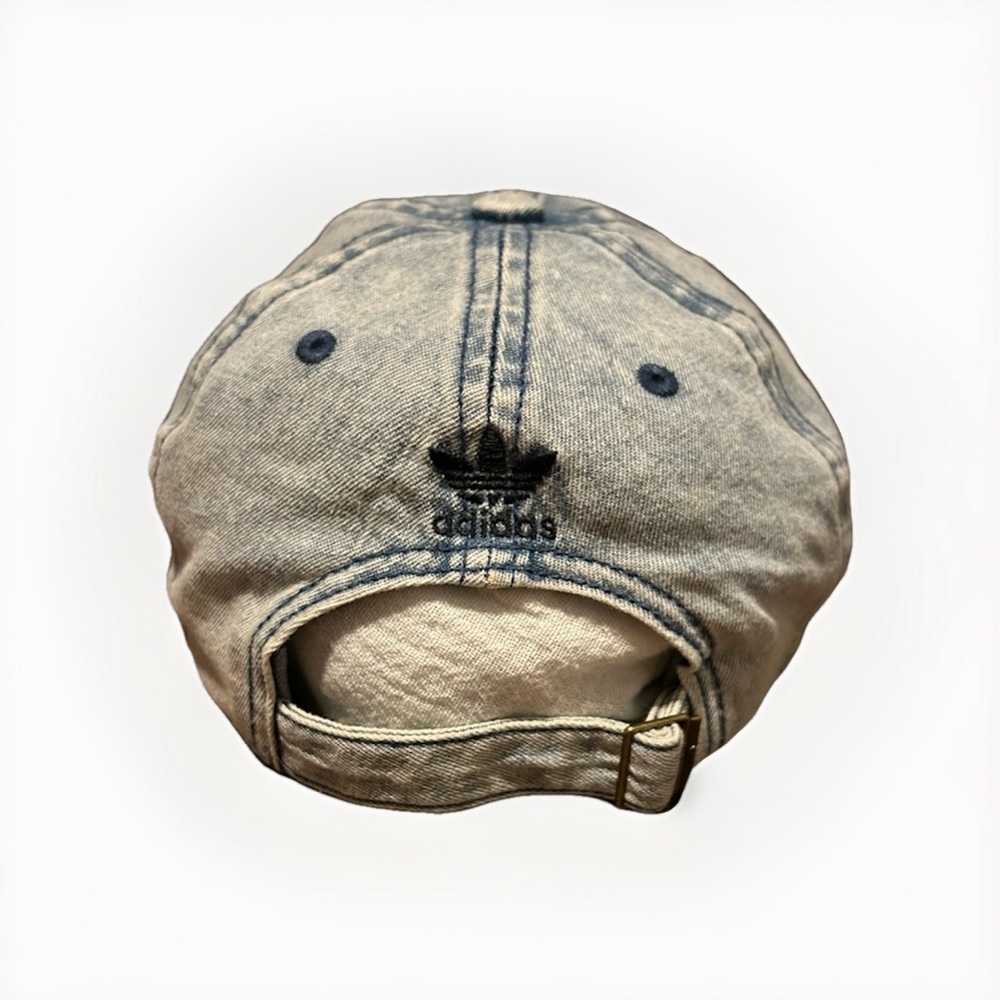 Adidas Washed Denim Cap with Black Logo - Picture 3 of 12